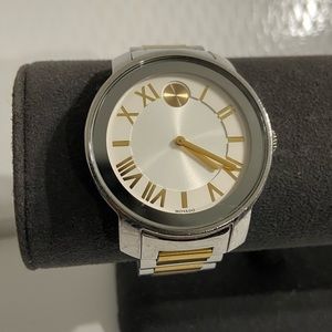 Movado bold watch gold and silver (two tone)